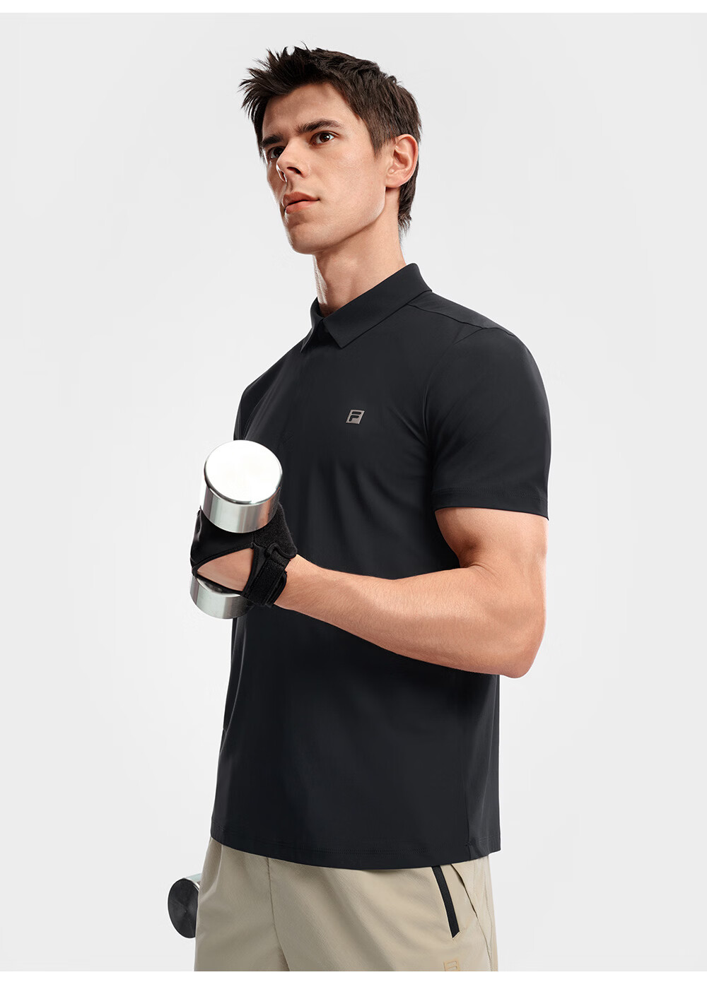 FILA Official Men's Knitted Short Sleeve Polo Shirt 2026 Summer New Fitness Sports Sun Protection Top 17