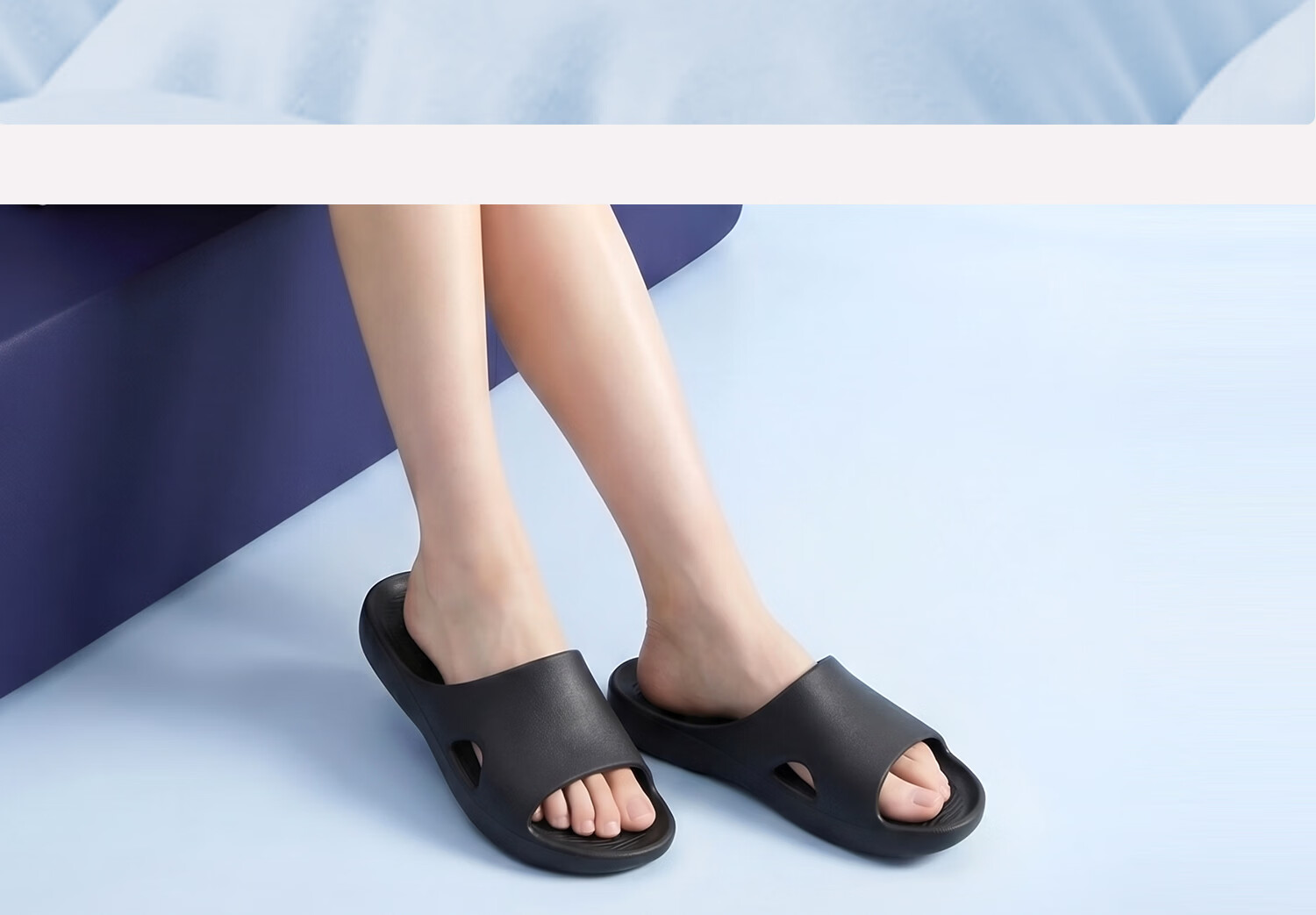 Mercury Home Textiles Cloud Sensation Women's Striped Soft Sole Summer Indoor Home Bathroom Couple Flip Flops 12
