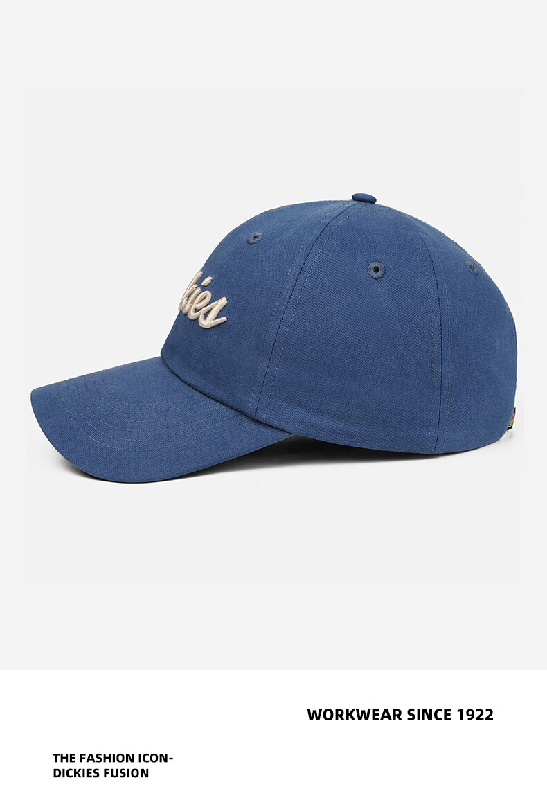 Dickies Casual Retro Baseball Cap Unisex Embroidered Letter New Duckbill Hat Yellow 9