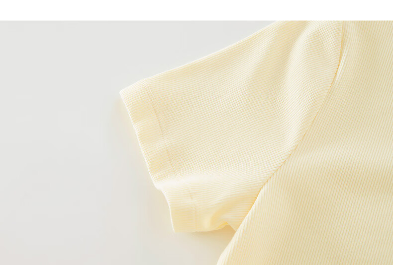 Sllsky Yellow Bow Tie V-Neck Short Sleeve T-Shirt Summer Women's Stylish Waist-Cinching Top 21