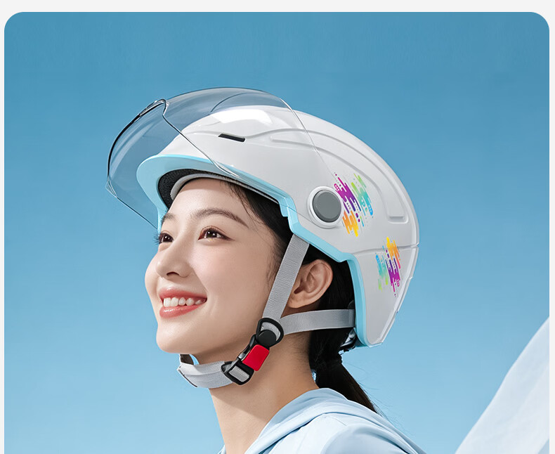 AD New National Standard Class A 3C Certified Electric Vehicle Helmet for Men and Women Summer Lightweight Safety Cap Four-Season Universal Motorcycle Half Helmet Ultra-Light Integrated Molding 212 Pi 30
