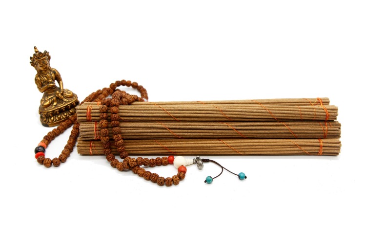 西藏天然尼木藏香 天然手工藏线香檀香家用室内卧室熏香供佛sn0262 木