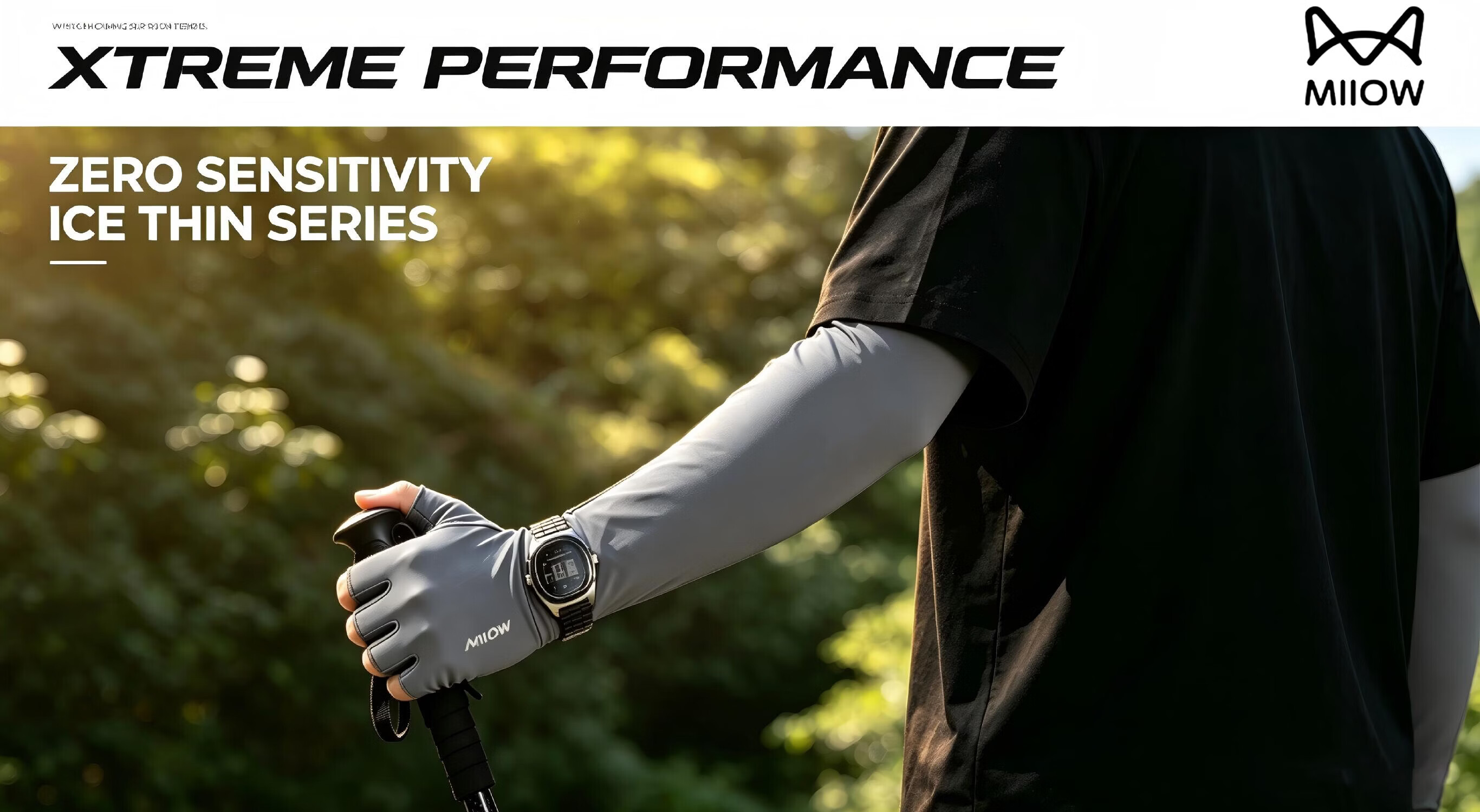 Miiow 2026 New Sunscreen Ice Sleeves Women Cooling UV Protection Driving Outdoor Fishing Cycling Gloves Men Arm Sleeves 2