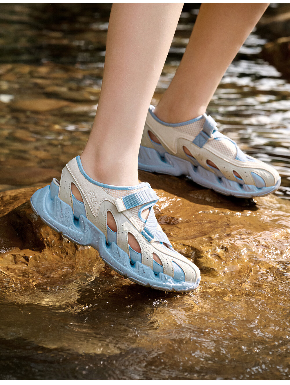FILA VETTA Sandals | FILA Women's Stream Hiking Shoes 2026 Summer New Casual Non-Slip Quick-Dry Sports Shoes 7