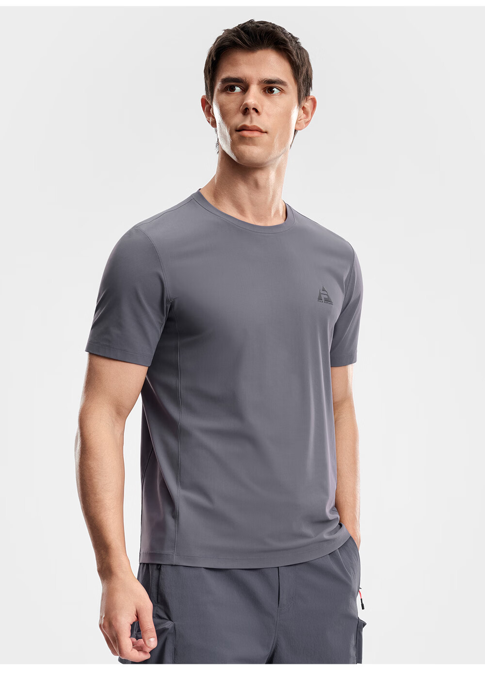 FILA Official Men's Knitted Short Sleeve Shirt 2026 Summer New Outdoor Sports Simple Basic Versatile T-Shirt 10