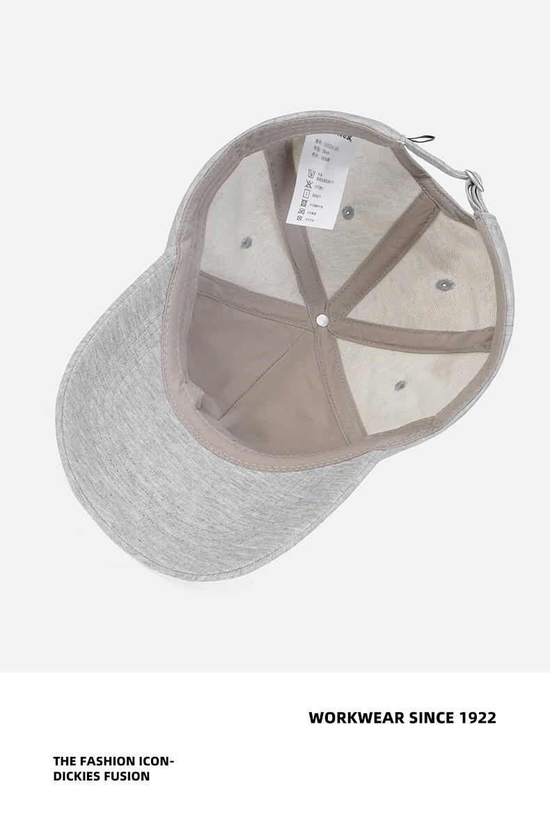 Dickies Cotton Soft Top Baseball Cap Unisex Couple Style Slim Face Duckbill Hat American Sunshade Embroidered Black 12