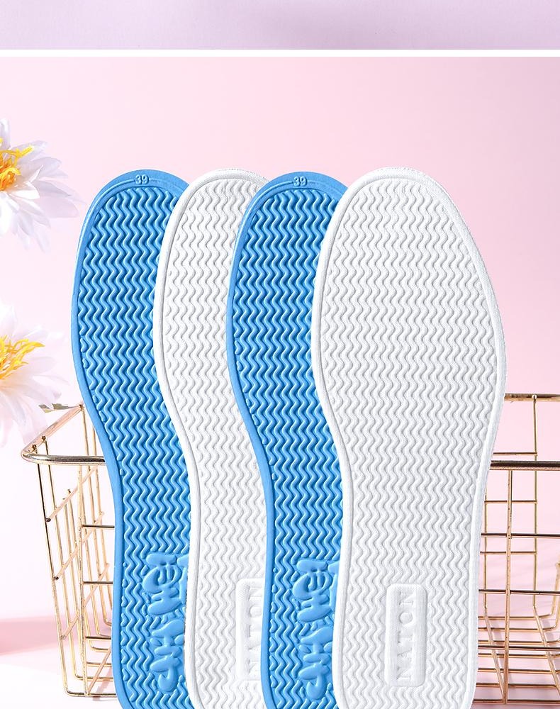 Footprint Tribe Barefoot Magic Insoles Men's Summer Breathable Sweat-Absorbing Odor-Resistant Latex Non-Stick Insoles Size 39-40 [2 Pairs] 16