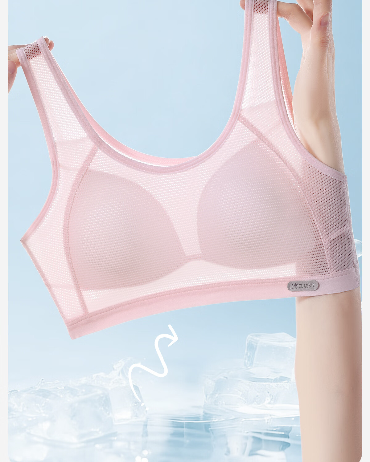 Tingmei Teenage Girl Bra High School Development Period Wireless Sports Vest Thin Bra for Junior High School Students White L 16