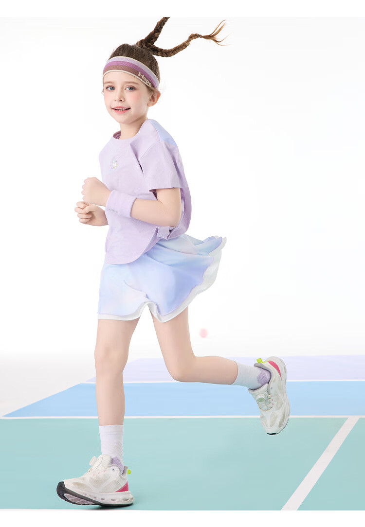 Disney Kids Summer Outfit 2026 New Outdoor Sports Casual Set Purple Tie-Dye Size 110 46