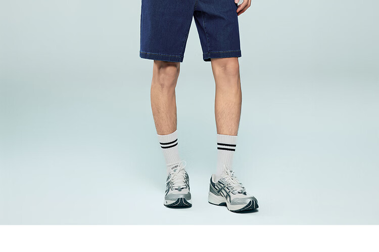 Giordano Men's Summer New Black Technology Ice Oxygen Cool Mid-Rise Straight Denim Shorts 01106336 16