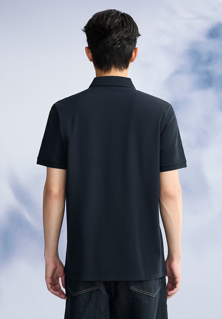 HLA Short-Sleeve Polo Shirt for Men, New Pegasus Print, Cool-Feeling Short Sleeves for Men in Summer 7