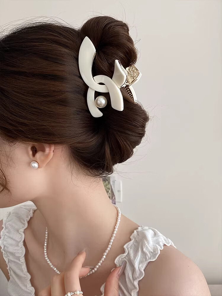Jinglei Butterfly Bow Half-Up Hair Claw Clip for Women 2026 New Elegant Small Hair Clip Shark Clip for Thin Hair 4