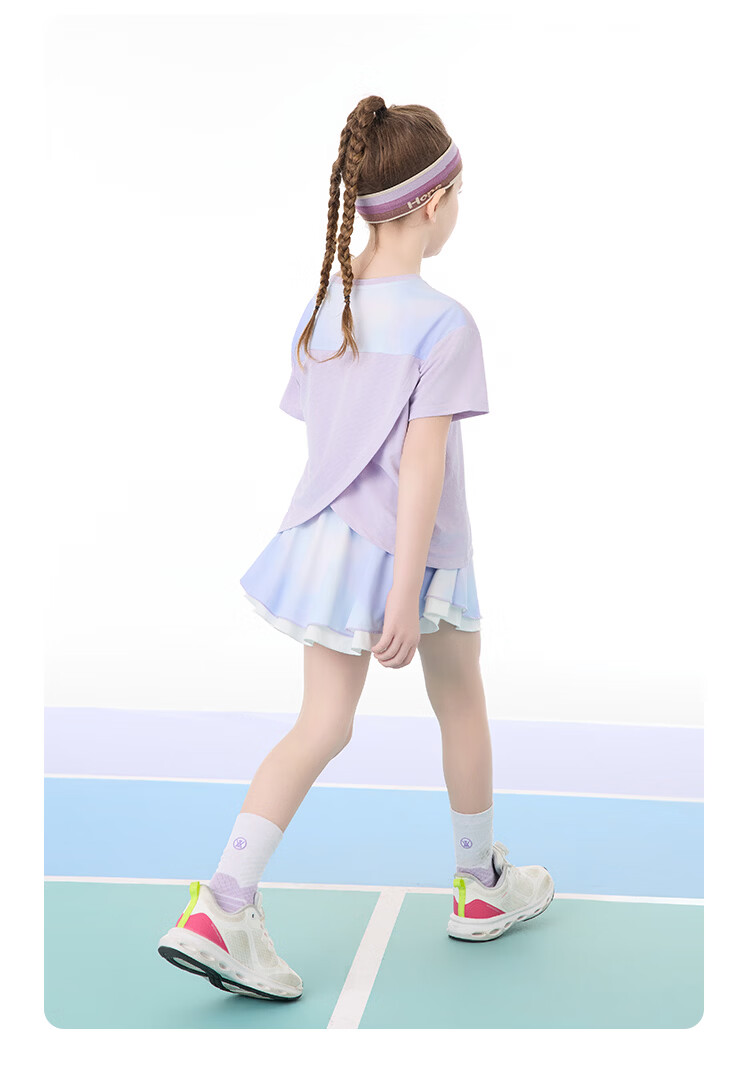 Disney Kids Summer Outfit 2026 New Outdoor Sports Casual Set Purple Tie-Dye Size 110 47