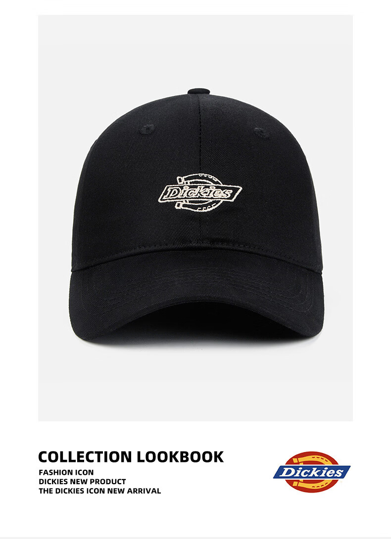 Dickies American Style Pure Cotton Baseball Cap Unisex Soft Top Duckbill Hat New Outdoor Sunshade Sun Protection Hat Gray Blue 4