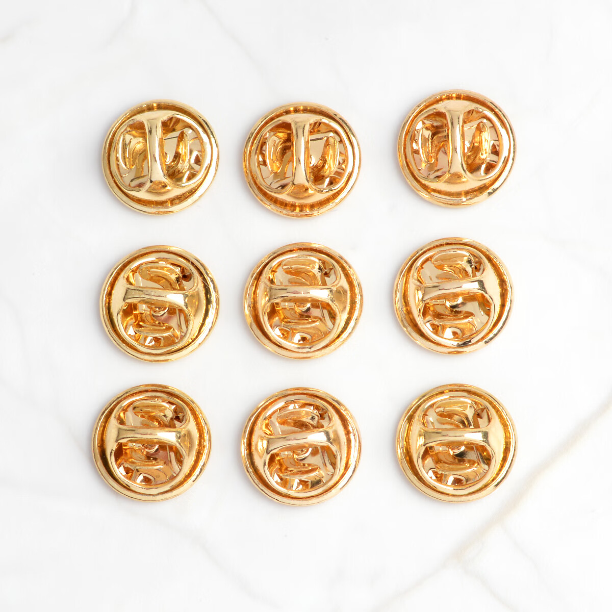 合金扣子胸针领针背扣刺马针底座通用扣子蝴蝶扣胸章徽章备用扣子随机