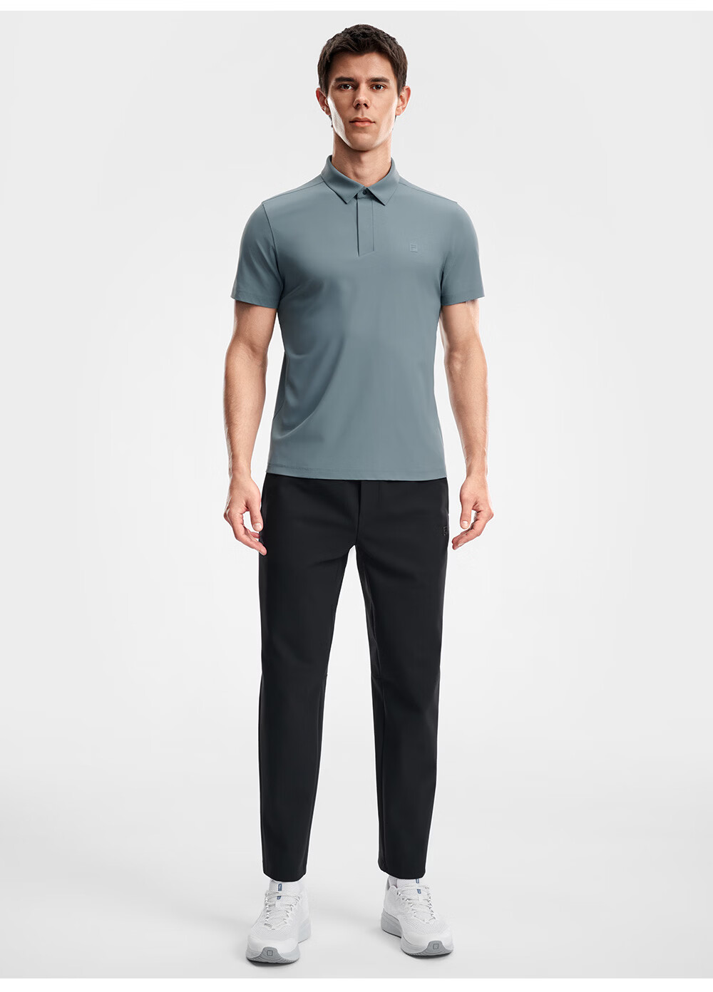 FILA Official Men's Knitted Short Sleeve Polo Shirt 2026 Summer New Fitness Sports Sun Protection Top 23