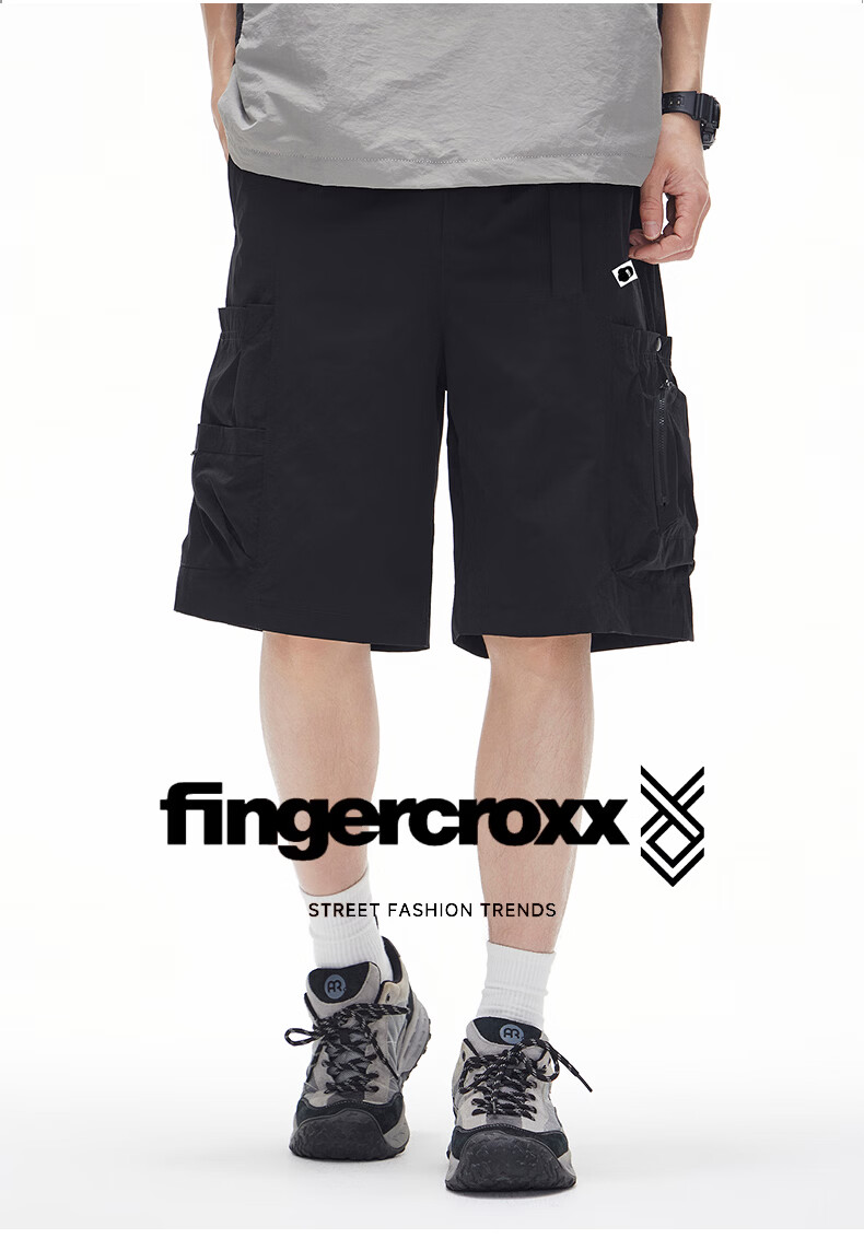 Fingercroxx IT Quick-Dry Work Shorts Men 2026 Summer Thin Loose Fit Casual Five-Point Pants Apricot M 2