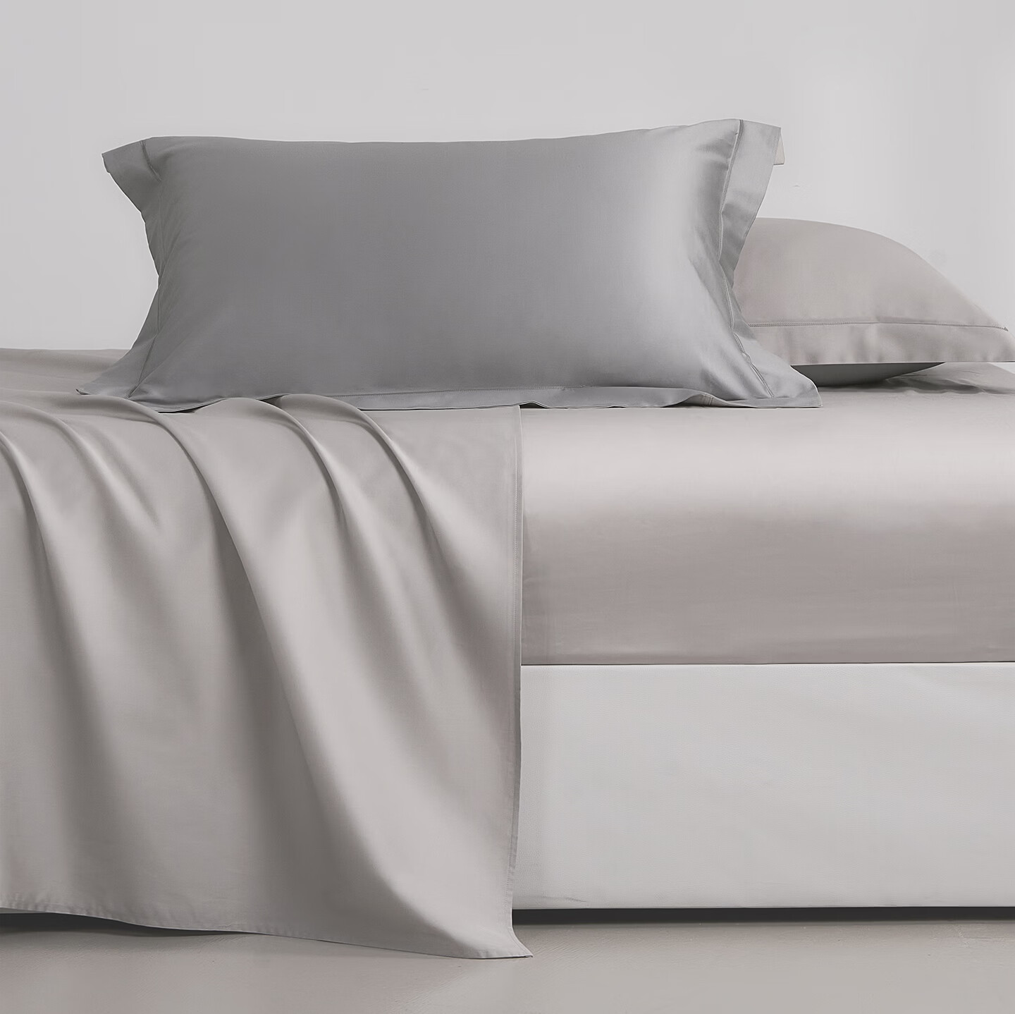 JIEBO 100-Count Long-Staple Cotton Sateen Pillowcases Pure Cotton Pillowcase Pair AB Version Design 48x74cm 6