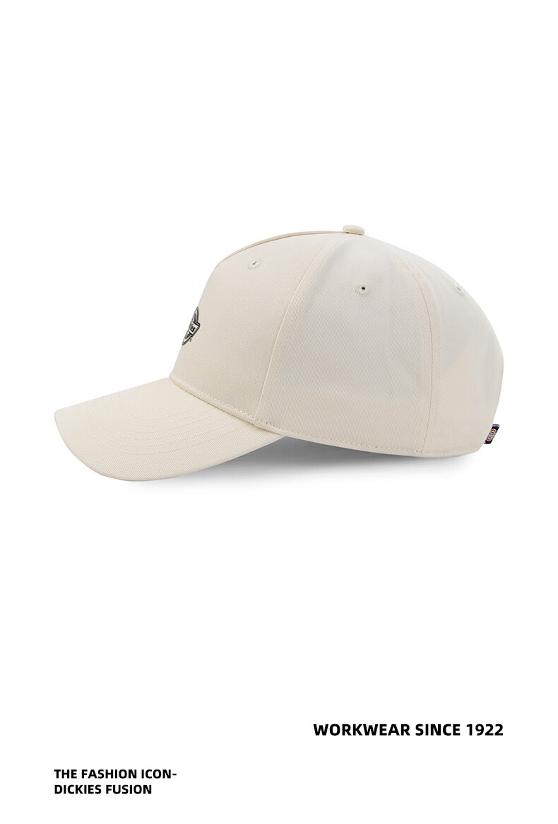 Dickies Deep Crown Hard Top Baseball Cap Small Face Unisex Sun Protection Outdoor Beige Duckbill Hat 6