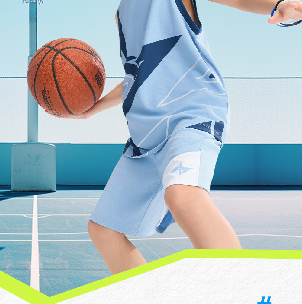 Anta Kids Boys Football Match Set 2026 Summer Breathable Youth Jersey Short Sleeve Shorts A52622203 2