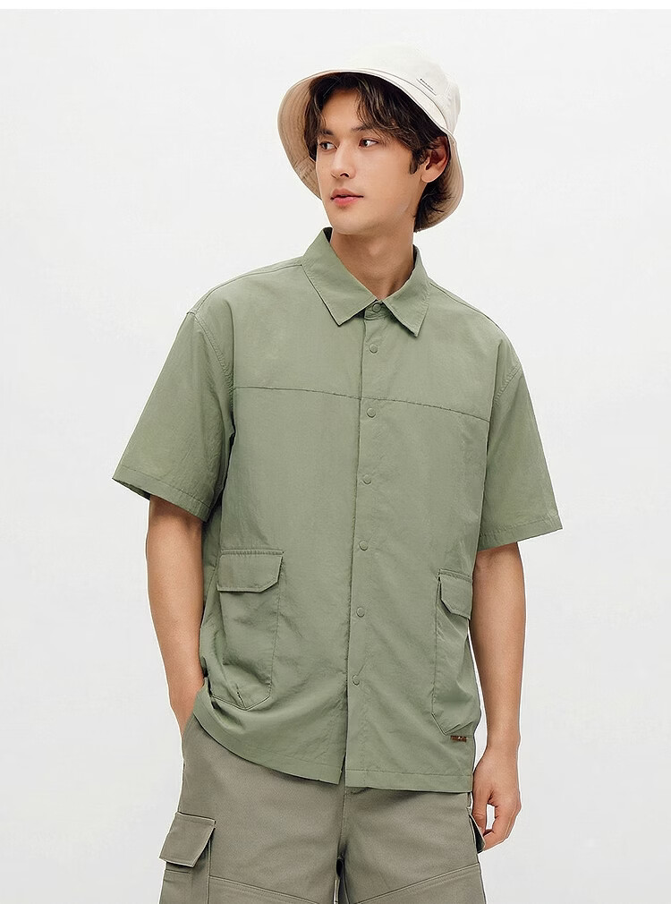 Semir Wang Anyu Marcus Collaboration Men's Short Sleeve Shirt 2026 Summer New UPF50 Sun Protection Top 31