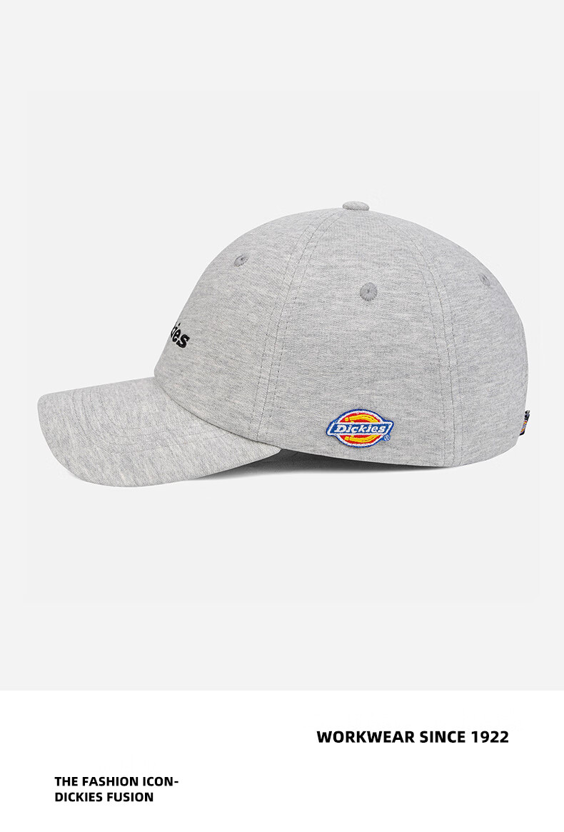 Dickies Cotton Soft Top Baseball Cap Unisex Couple Style Slim Face Duckbill Hat American Sunshade Embroidered Black 10