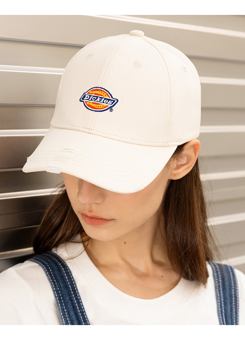 Dickies Hard Top Embroidered Baseball Cap Unisex Adjustable Sunshade Sports Casual Hat Gray 10