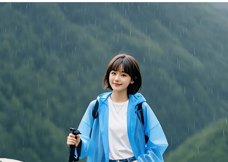 Yucheng Thickened Portable Long Full-Body Raincoat Anti-Storm Disposable Adult Outdoor Hiking Poncho 28