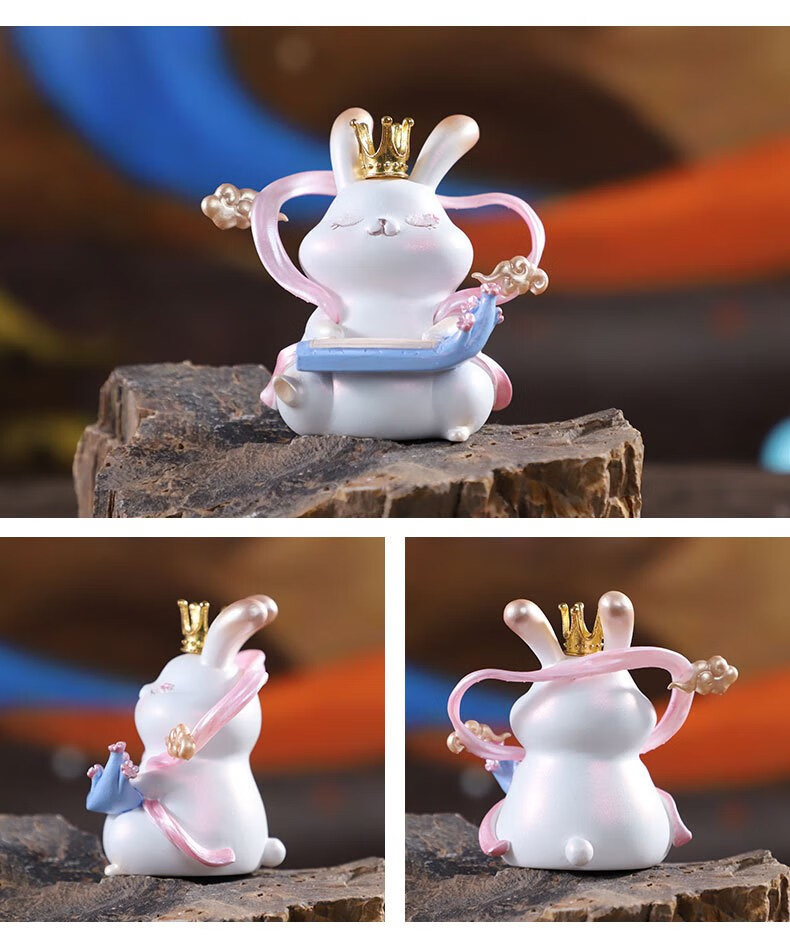 盲盒网红2022新款中秋送礼品飞天兔囡潮玩可爱玉兔摆件女孩礼物 吉祥