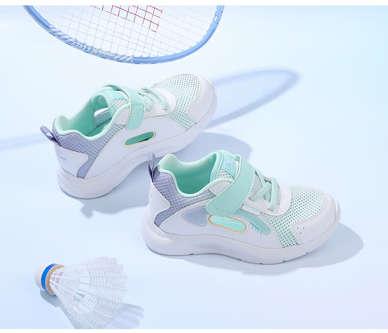 DR·KONG Toddler Sneakers Sports Shoes Spring Summer Girls Breathable Children's Sandals 2B14A1014CW White/Green/Purple Size 28 6