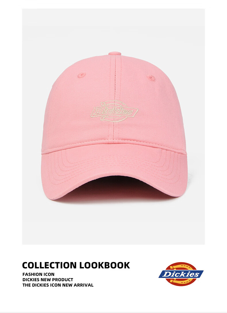 Dickies American Style Pure Cotton Baseball Cap Unisex Soft Top Duckbill Hat New Outdoor Sunshade Sun Protection Hat Gray Blue 12