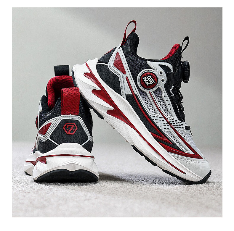 7-PE Boys' Shoes 2026 Spring New Youth Soft Sole Running Shoes Large Kids Waterproof Leather Sports Shoes 15