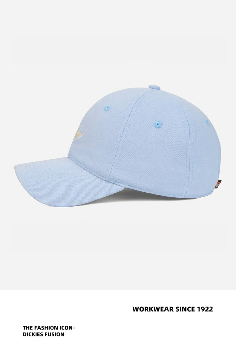 Dickies American Style Pure Cotton Baseball Cap Unisex Soft Top Duckbill Hat New Outdoor Sunshade Sun Protection Hat Gray Blue 9