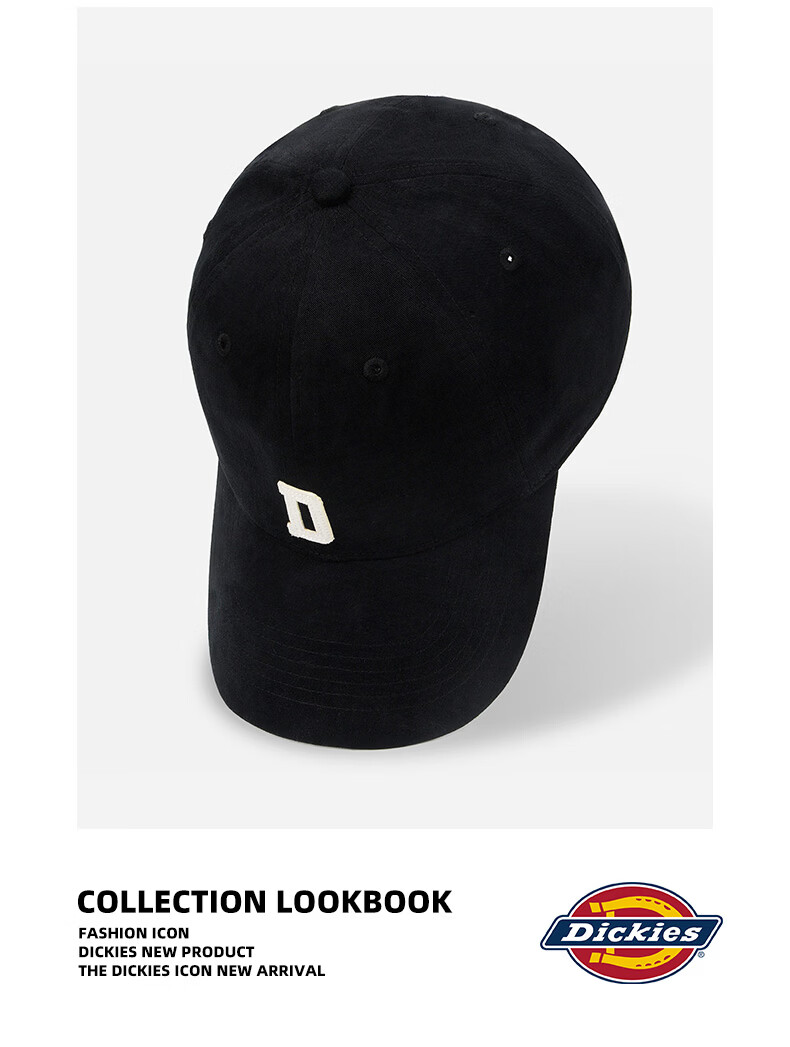 Dickies Soft Top Baseball Cap Unisex Outdoor Sports New Duckbill Hat Face Slimming Sun Protection Khaki 7