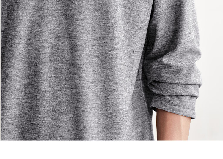 HAUT TON Fine Herringbone Texture Long Sleeve T-Shirt Men 2026 Spring Autumn New Base Layer Henley Collar Top 6002 24