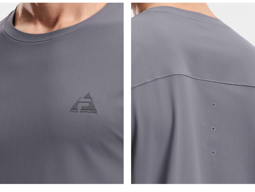 FILA Official Men's Knitted Short Sleeve Shirt 2026 Summer New Outdoor Sports Simple Basic Versatile T-Shirt 12