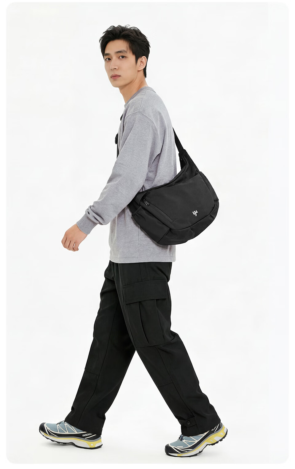 Fanzhe 2026 New Lightweight Crossbody Bag Men's Large Capacity Casual Versatile Cycling Sports Chest Shoulder Messenger Bag 3