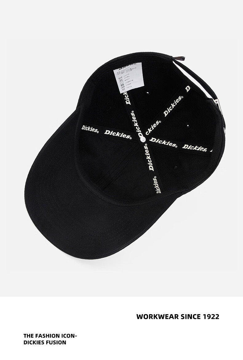 Dickies Casual Retro Baseball Cap Unisex Embroidered Letter New Duckbill Hat Yellow 7
