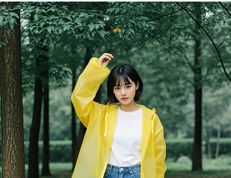 Yucheng Thickened Portable Long Full-Body Raincoat Anti-Storm Disposable Adult Outdoor Hiking Poncho 26