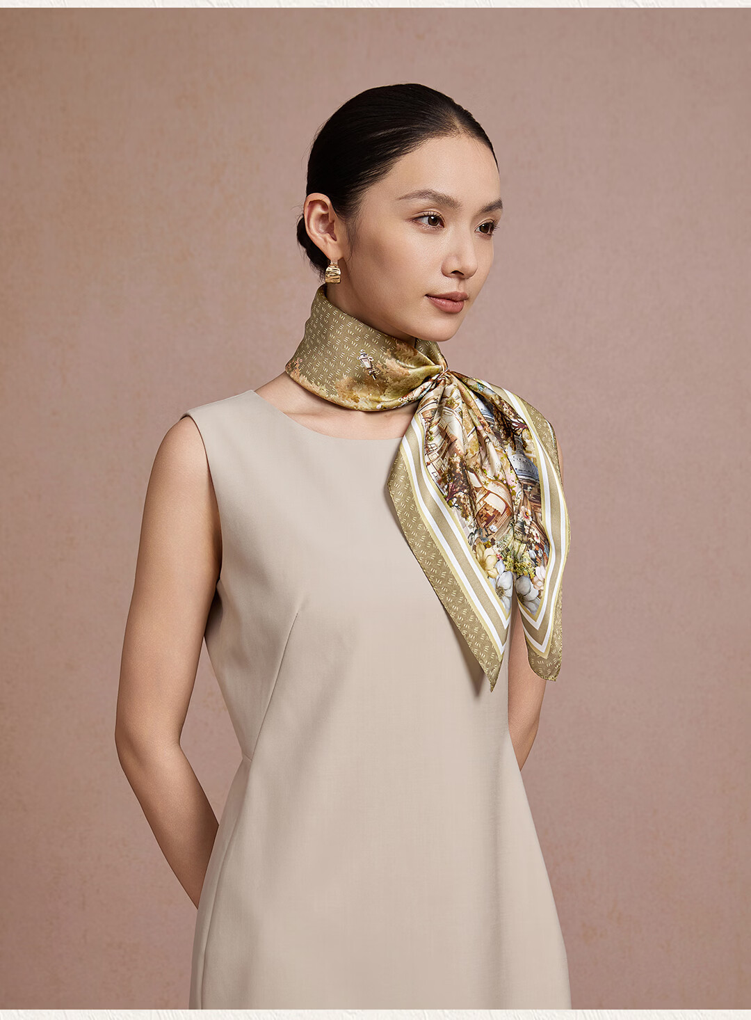 Shanghai Story 100% Mulberry Silk Twill Square Scarf Gift Box for Women, Mother's Day Birthday Gift, Mom Neck Scarf 7