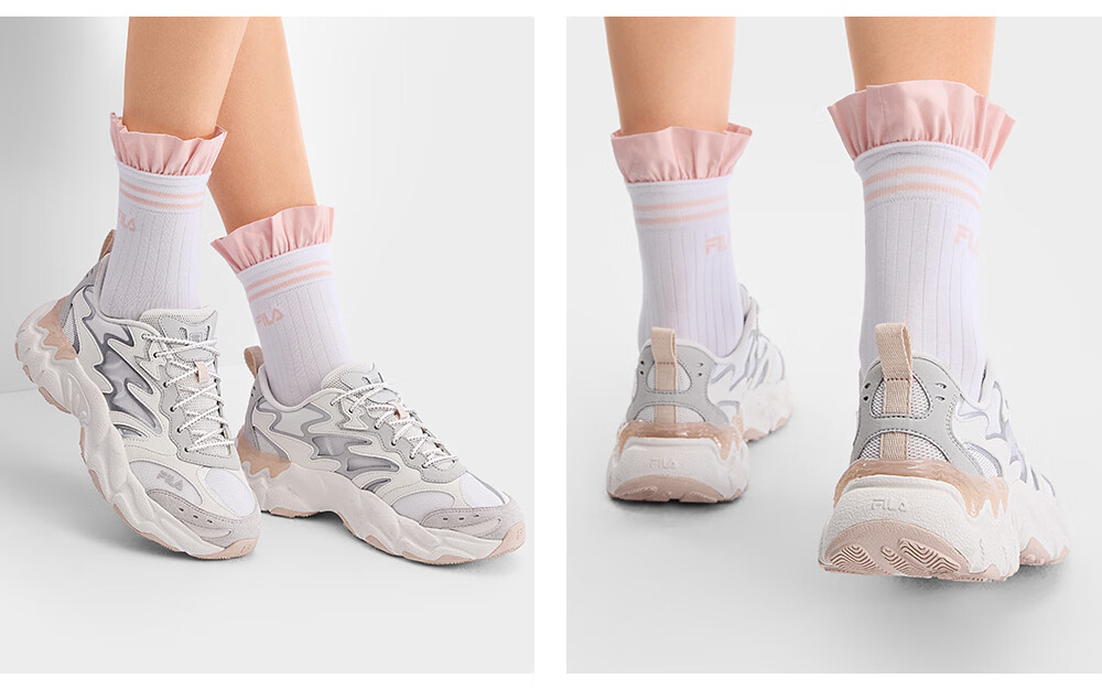 FILA Fern 3rd Generation Women's Breathable Dad Sneakers 2026 Summer New Casual Sports Shoes 27