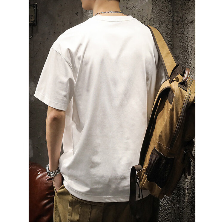 TonLion 2026 Summer New Men's Short Sleeve T-Shirt Front Print Loose Fit Crew Neck Casual Base Layer Top 15