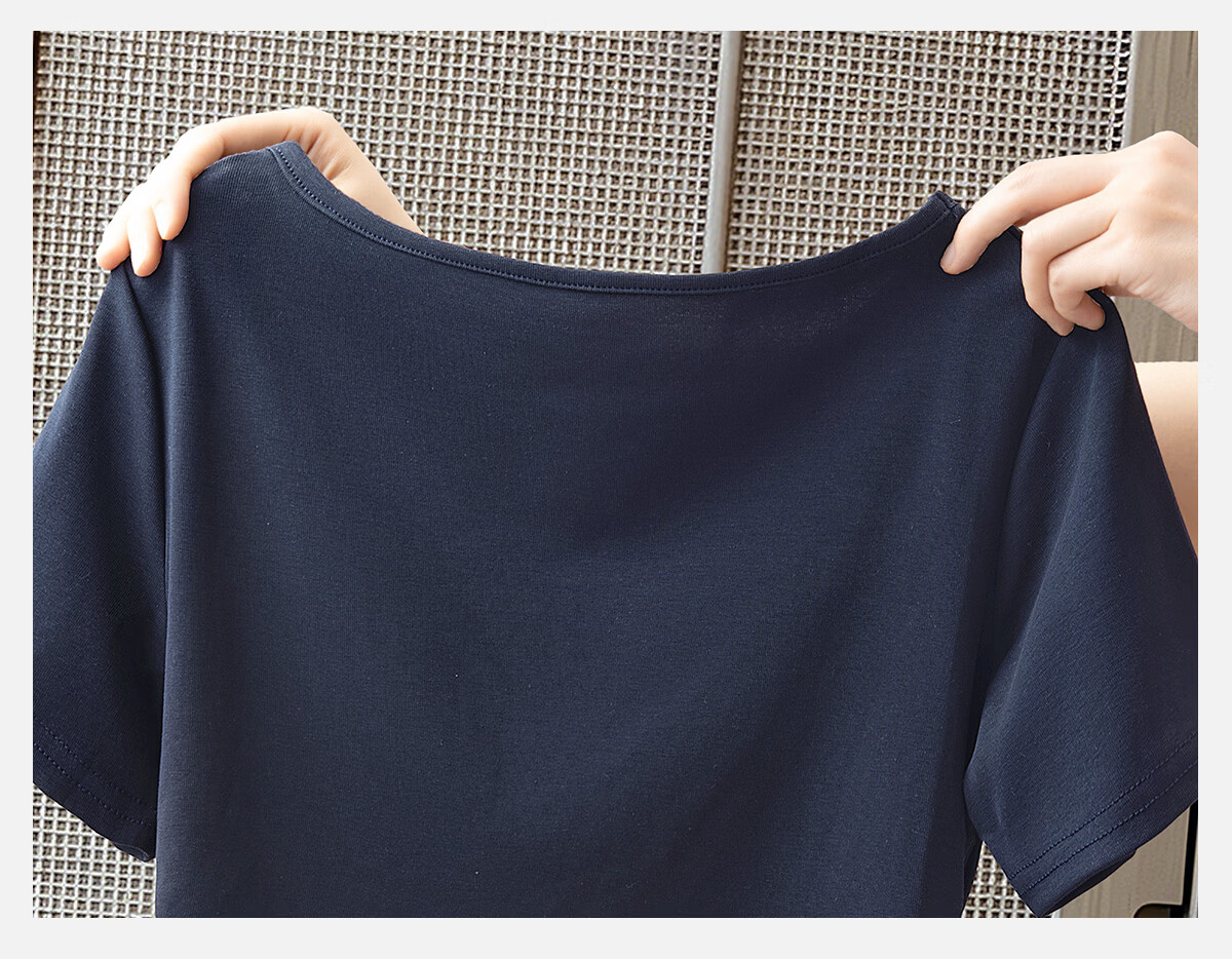 Cypress House Women's Crew Neck Short Sleeve T-Shirt 2026 Summer New Fashion Solid Color Slim Pullover Top 10