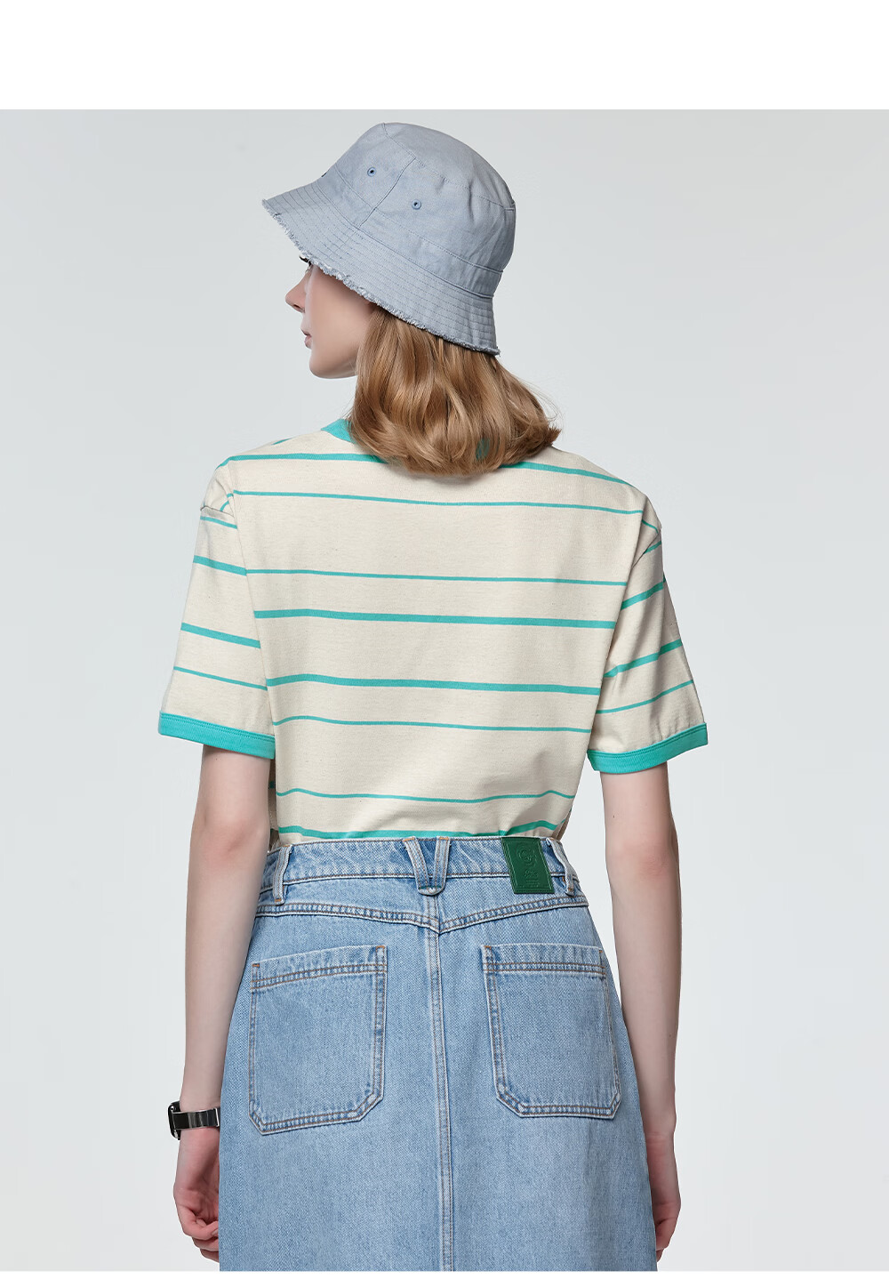 HAZZYS Women's Summer Striped Casual Loose T-Shirt ASTSE0CBE70 13