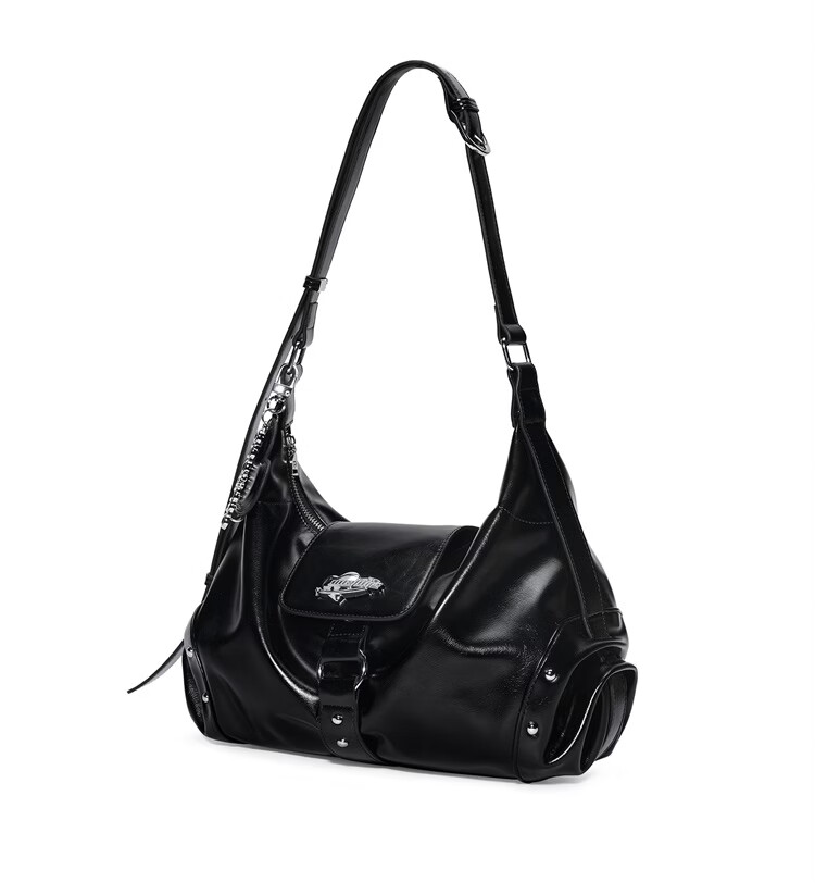 ONETIME Planet Single Shoulder HOBO Bag New Niche Design College Style Fashion Student Class Travel Crossbody Bag Black 14