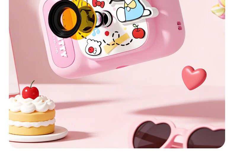 MAQUCC Kids Camera for Photography 6-10 Years Birthday Gift Student Girls 7-14 Years Hello Kitty Toy Practical Party Favor 8-12 12
