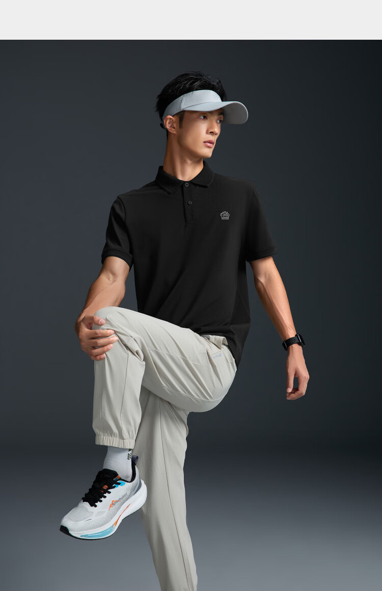 HLA Hailan Home Men's Short Sleeve Polo 26 Summer Sports Cooling Moisture-Wicking Shirt 7