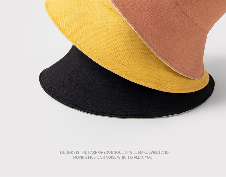 QUEEN.EASY Solid Color Reversible Fisherman Hat Women Summer Versatile Sunshade Sunscreen Bucket Hat Spring Autumn 2026 New Arrival 2