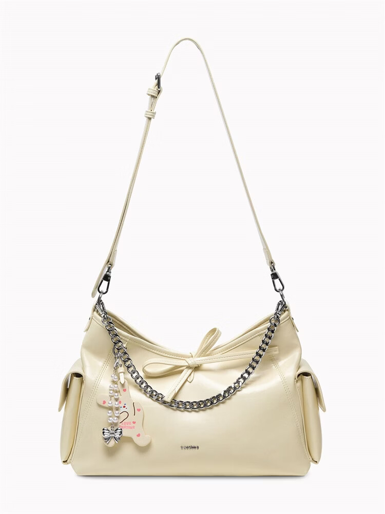 ONETIME Sweet Cool Time Ballet Bunny Hobo Bag New Sweet Cool Shoulder Crossbody Tote Bag Gift for Girlfriend Black 19
