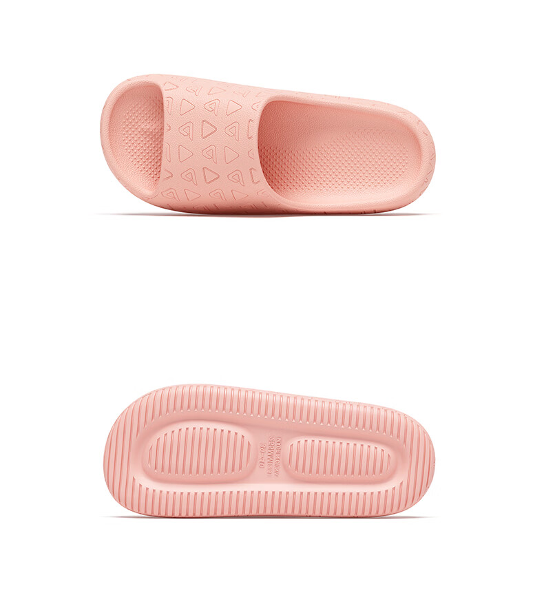 LANDF Men's Summer Home Slippers Bathroom Indoor Thick Sole Antibacterial Non-Slip Sandals Women's Pink Size 35-36 9